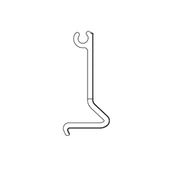 100 Series Upper Hinged Weatherstrip Image